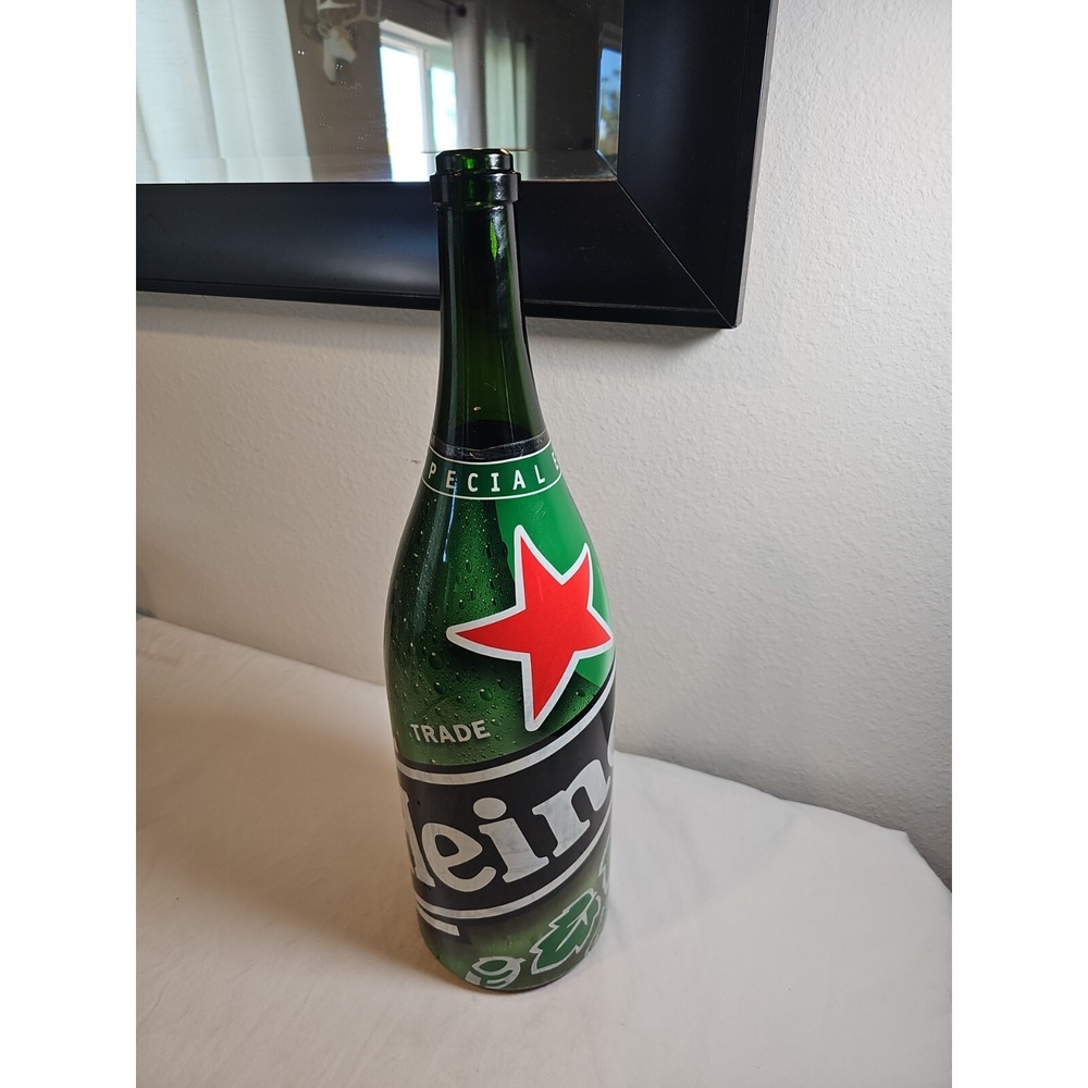 Rare 3 qt.‎ Heineken Lager Empty Beer Special Edition Bottle - EMPTY